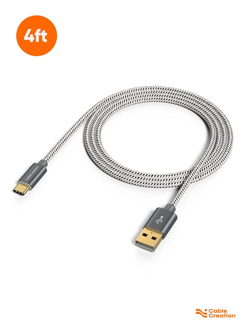 CableCreation USB Type C Cable 4FT, USB 2.0 A to C Fast Charging Cable 3A 480Mbps Data for MacBook Air, Galaxy S22 Ultra