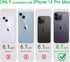 JJGoo iPhone 14 Pro Max Case, Clear Non-Yellowing Shockproof Phone Case, Slim Anti-Scratch Hard PC Cover
