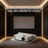 Dlmlemu Setup, Drill-Free Wall-Mounted Projector Stand, Universal Foldable Projector Bracket, Strong Adhesive Projector
