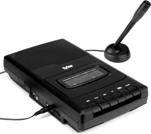 Tyler TCP-01 Portable Cassette Player and Recorder - Retro Shoebox Style Music Device