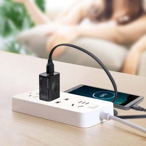 USB Wall Charger, FONKEN 3-Pack 5V 2A Power Adapter, Universal Travel Charger Compatible with iPhone, Samsung & More