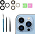 3 Pcs 13 Pro Camera Lens Glass Replacement for iPhone 13 Pro, Back Rear Camera Lens Replacement with Repair Tool Set