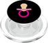 Baby Pacifier Pink Cute Funny Childs Kids Gift Baby Pacifier PopSockets MagSafe PopGrip for iPhone
