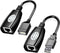 USB Extender Over RJ45 Cat 6/5/5e Adapter, RJ45 Ethernet Splitter to USB Extension up to 50m/164ft