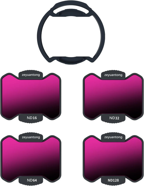 Magnetic ND Filter Kit with Mount Adapter for DJI Avata 2 - 4 Pack ND16, ND32, ND64, ND128 Drone Lens