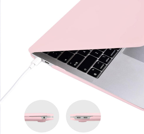 EooCoo Hard Case Compatible with MacBook Air 13 inch M1 Chip 2021-2018, Protective Case + Keyboard Cover + Screen
