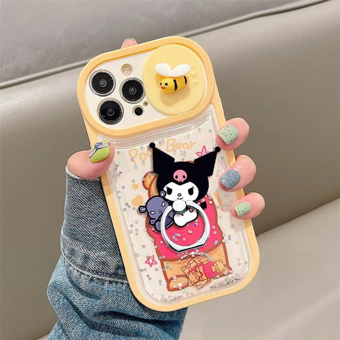 Phone Ring Holder Stand, Cartoon Kitty 360 Rotation Finger Grip for Cellphones, Smartphones and Tablets