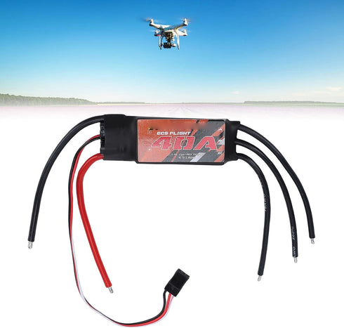 40A 2-4S AM32 Zunate Brushless ESC for Fixed Wing Quadcopters and Multirotor, LiPo Support with BLHeli and Open Source