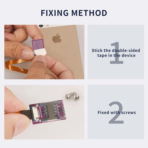 PinQiongZhe Solderable ESIM PCB Chip Soldering Points to ESIM External Card Holder MINI Card Extension Cable Wireless