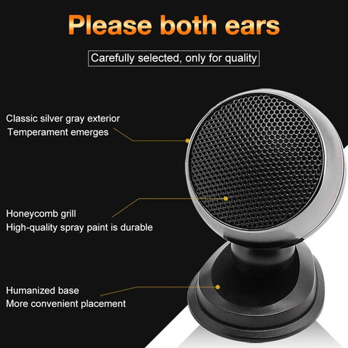 2pcs Loudspeaker Universal Car Tweeter 150W 4Ohm Audio Silk Film for High-Pitched Car Audio Modification