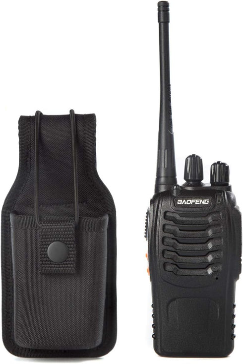 LUITON Radio Holder Holster for Baofeng, Nylon Pouch for Walkie Talkies, Motorola Kenwood Icom (1 Pack)