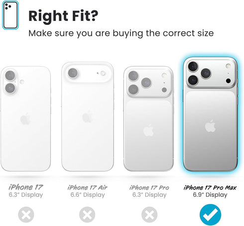 Speck 17 CANDYSHELL Grip +MS Case for iPhone Pro Max - Mystery Blue/Faded Denim | Slim Protective Grip | Drop