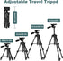 Dxxccoll 11"-25" 5 lbs 360 Small Tripod for Camera, Mini Tripod for Projector, Phone, DSLR, Laser Level, Portable