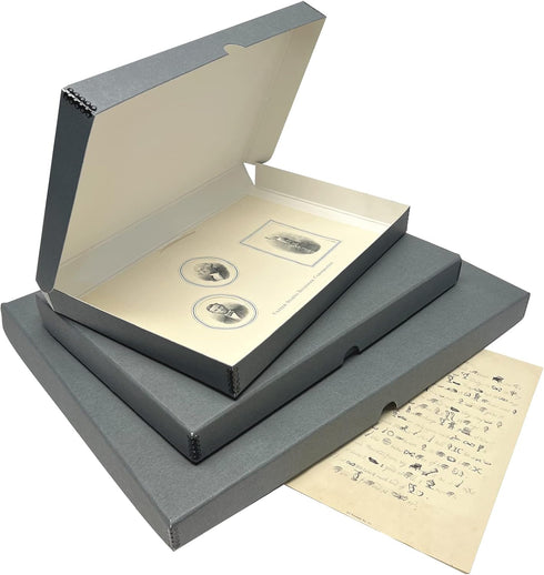 Lineco Archival Folio Storage Boxboard, Acid-Free with Metal Edges for Organizing Photos and Crafts