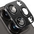 Black Camera Lens Protector for iPhone 15 Pro/Pro Max - Anti-Scratch Tempered Glass, Shockproof, Full Protection.