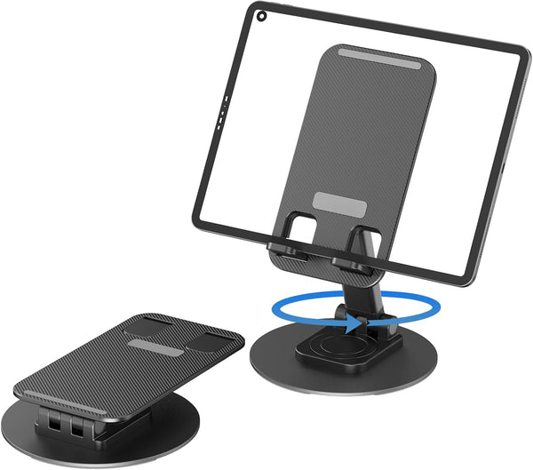 360 Degree Rotating Mobile Phone Holder, Fully Adjustable Foldable Desktop Stand for iPhone 15/14/13 Pro Max