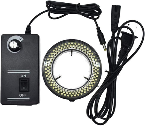 FainWan Digital Microscope Accessories 60 LED Adjustable Ring Light Illuminator Lamp for Stereo