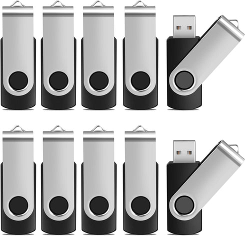 Generic USB Flash Drive (10Pack Black, 4GB)