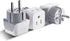 Ceptics Schuko Germany, France Plug Adapter, Dual Input - Ultra Compact Light Weight