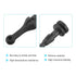 20 Pcs uxcell Case Fan Mount Screws, Silicone Reducing Noise Vibration Mounting Pin Rivet, 9mm x 22.7mm for PC Chassis
