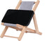 Hanpo 6.7 inches Mini Wood Beach Chair Phone Stand, Cute Fabric Foldable Cell Phone Holder for Desk, Novelty Phone Dock