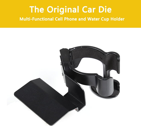 Car Multifunctional Cell Phone Holder Cup Holder, 2-in-1 Center Console Cell Phone Holder for Ineos Grenadier 2020-2024