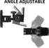 Universal Speaker Wall/Ceiling Mount Brackets | 180° Adjustment, 2 Packs Black Metal Wall Mount for Small Speakers,