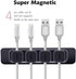 DRM Cable Clips Organizer Magnetic Cable Management Clips Cord Organizer Self Adhesive Sticky for All Wires, Desk Wall Desktop Cord Office Home USB Cable Power Wire Mouse Cable, Black