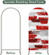 Jnbasdffb 6.6 Red Abstract Wedding Arch Cover, Stretchy Spandex Arch Backdrop Stand Covers FT, Grey Modern Mottled Art