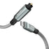 Adoreen Unidirectional USB C to Toslink Digital Optical Audio Cable 4 Ft,