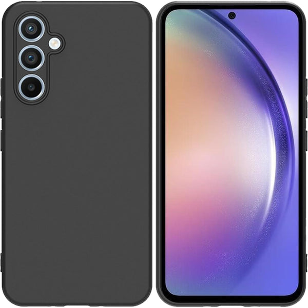 TENOC Phone Case for Samsung Galaxy A54 5G - Black Case Anti-Fingerprint Protective Bumper Matte Cover