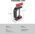 1/4" 3/8" 2.36" (62021) C Clamp Desk Camera Mount, Aluminum Table C-clamp with Thread, Desktop DSLR Mount for Photo