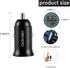 USB C Car Charger, 45W Dual Ports Fast Charge Car Charger Adapter, PD30W&QC3.0 Compatible with iPhone 14 13 12 11 Pro