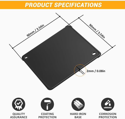 ELECHOI 4PCS Self-Adhesive Magnetic Mount Pad, Compatible with Magnetic Mounts of Strobe Beacons, Spot Lights