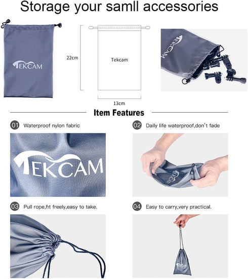 Large Carrying Case for Action Camera, Compatible with GoPro Hero 13 12 11 10 9 8 7 6 and Others