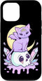 iPhone 13 Kawaii Pastel Goth Cute Creepy Witchy Cat and Skull Case