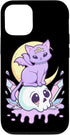 iPhone 13 Kawaii Pastel Goth Cute Creepy Witchy Cat and Skull Case