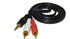 HQRP Stereo RCA to 3.5mm Audio Cable Compatible with Vizio S3820w-C0 S5430W-C2 SB2920-C6 SB3851-C0 SB4021E-B0 SB4051-C0 Sound Bar Mini Plug Cord Y-Splitter 5ft