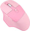 Ergonomic 2.4G & Bluetooth Dual Mode Wireless Mouse, PU Cover, Soundless Keys, Compatible with Notebook, PC, Tablet,