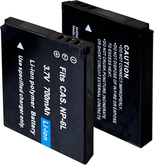 Digital Camera Battery Charger with 3.7V 700mAh NP-6L Rechargeable Lithium Battery (NP-6L Battery Charger)