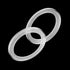 Unifizz 2Pcs Car Speaker Spacer Ring Mounting Plate, Transparent Acrylic 78mm ID for 3.5 Inch