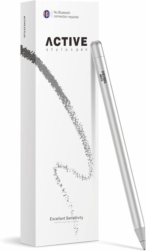 iPad Stylus, iPhone Stylus, Rechargeable Pen with 1.4mm Fine Tip for Drawing and Writing, Compatible with iPad