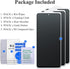 Samsung Galaxy A15 Privacy Screen Protector - 3 Pack, Full Coverage Anti-Spy Tempered Glass, Black.