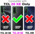Asuwish Phone Case for TCL 20XE 5087Z Cell Cover Hybrid Rugged Shockproof Hard Protective Drop Proof Full Body Heavy Duty Mobile Accessories TLC 20 XE TCL20XECase EX Women Men Blue