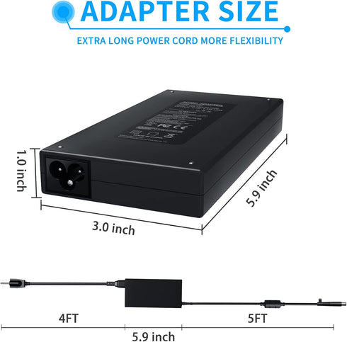 VHBW 120W Power Adapter for HP, Compatible with Envy DV4 5300 DV6 7300 DV7 7000 EliteBook 8460W 8560W