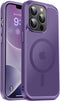 Vooii iPhone 13 Pro Case - Deep Purple, Shockproof, Translucent Matte, MagSafe Compatible, Protective Cover for 6.1"