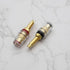 4Pcs Brass Crystal Long M8 Binding Post Heavy Duty Gold Plated Banana Jacks for Speaker Amplifier Connector