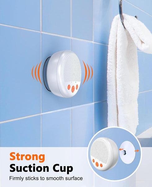 LENRUE Shower Speaker, Bluetooth Waterproof Speaker Wireless, Portable Speaker with Clear Loud Sound, Suction Cup
