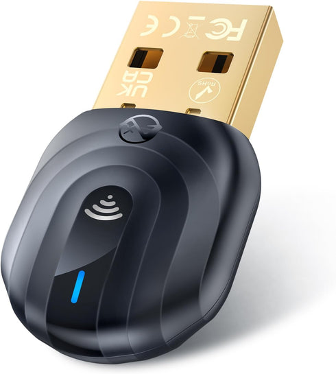 ZEXMTE 5.1 USB Bluetooth Adapter for PC, Bluetooth Dongle with 50M/164FT Long Range, Stable Signal, Windows 11/10/8