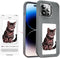 NFC Smart Ink Screen Phone Case for iPhone 15 PRO - Gray Protective Cover